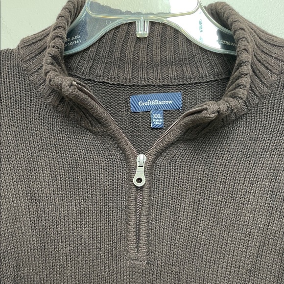 Croft&Barrow Chocolate Brown Sweater Size XXL - Picture 2 of 5